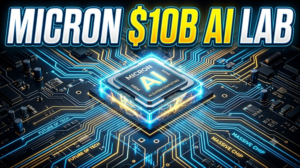 Micron Research Labs $10B investment in next-gen AI memory semiconductor chip architecture.